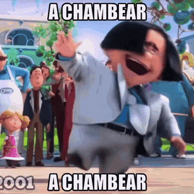 A Picture Of A Cartoon Character With The Words A Chambear A Chambear 2001 GIF