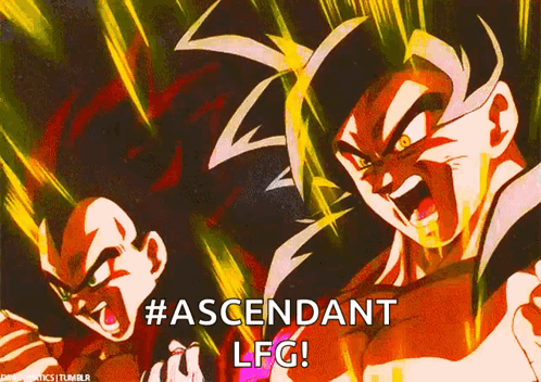 A Picture Of A Cartoon Character With The Words #Ascendant Lfg GIF