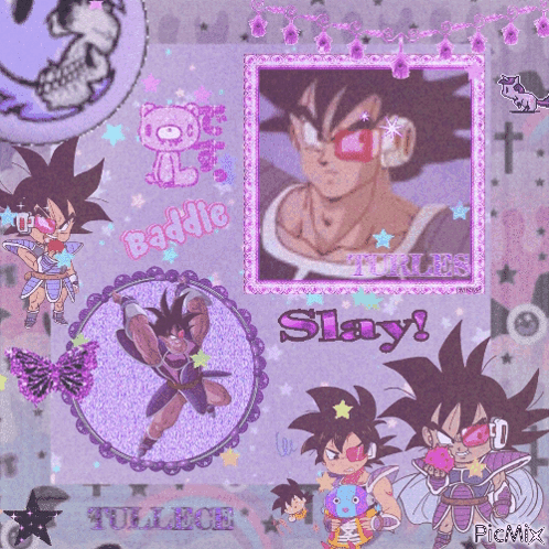 A Picture Of A Cartoon Character With The Words Baddie Slay Written On It GIF