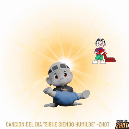 A Picture Of A Cartoon Character With The Words Buenos Dias On It GIF