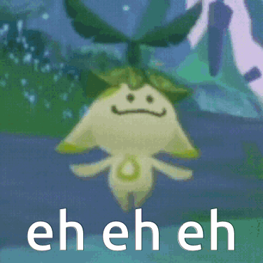 A Picture Of A Cartoon Character With The Words Eh Eh Eh On It GIF