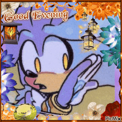 A Picture Of A Cartoon Character With The Words Good Evening GIF