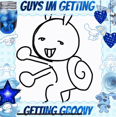 A Picture Of A Cartoon Character With The Words Guys Im Getting Getting Groovy GIF