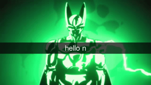 A Picture Of A Cartoon Character With The Words Hello N On It GIF