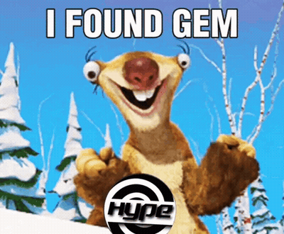 A Picture Of A Cartoon Character With The Words I Found Gem On It GIF