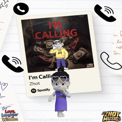 A Picture Of A Cartoon Character With The Words I 'M Calling Written On It GIF