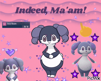 A Picture Of A Cartoon Character With The Words Indeed Ma 'Am On It GIF
