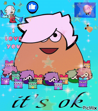 A Picture Of A Cartoon Character With The Words It 'S Ok On The Bottom GIF