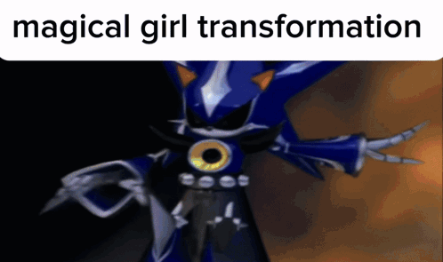 A Picture Of A Cartoon Character With The Words Magical Girl Transformation GIF