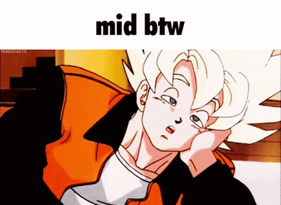 A Picture Of A Cartoon Character With The Words Mid Btw Below It GIF
