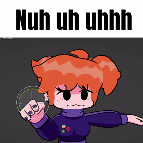 A Picture Of A Cartoon Character With The Words Nuh Uh Uhhh GIF