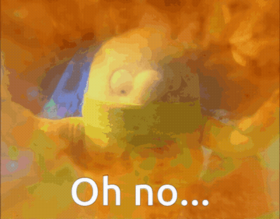 A Picture Of A Cartoon Character With The Words Oh No GIF