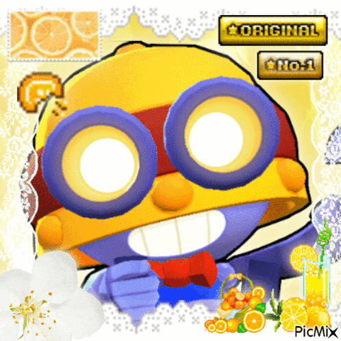 A Picture Of A Cartoon Character With The Words Original And No. 1 GIF