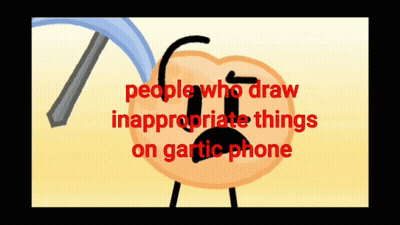 A Picture Of A Cartoon Character With The Words " People Who Draw Inappropriate Things On Garlic Phone " GIF