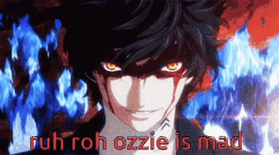 A Picture Of A Cartoon Character With The Words Ruh Roh Ozie Is Mad GIF