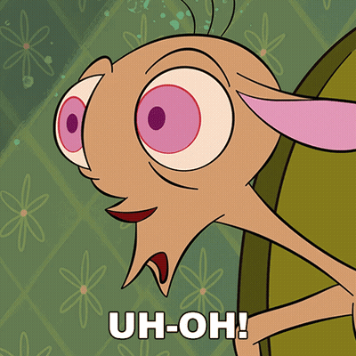 A Picture Of A Cartoon Character With The Words Uh-Oh On The Bottom GIF