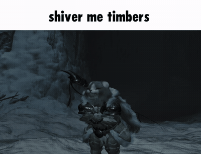 A Picture Of A Cat In Armor With The Words Shiver Me Timbers Above It GIF