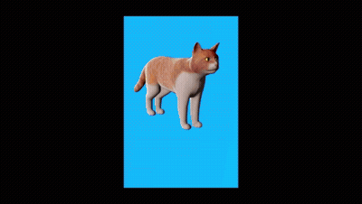 A Picture Of A Cat Looking Up At The Sky GIF