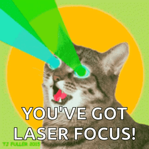 A Picture Of A Cat With Lasers Coming Out Of Its Eyes GIF