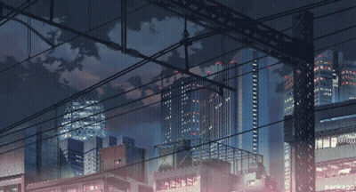 A Picture Of A City At Night With The Words Parkago Below It GIF