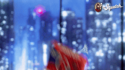 A Picture Of A City Skyline With The Words " Squatch " On The Bottom GIF