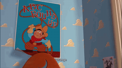 A Picture Of A Cowboy Holding A Lasso With The Words Abc Round Up Written On It GIF