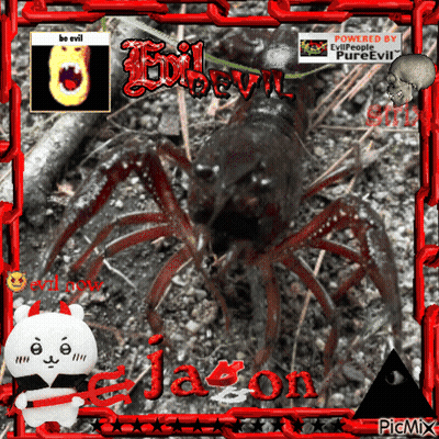 A Picture Of A Crayfish With The Name Jason Written On It GIF