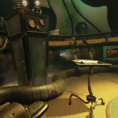 A Picture Of A Dentist 'S Office With The Caption Dentist Man Jumpscare GIF