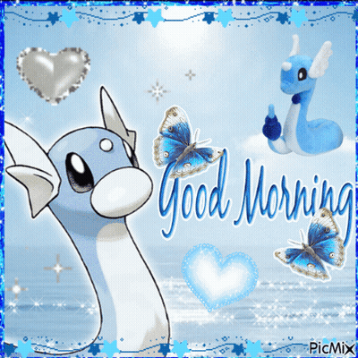 A Picture Of A Dragon With The Words Good Morning Written On It GIF