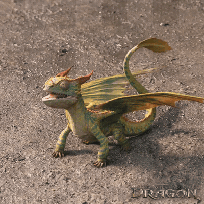 A Picture Of A Dragon With The Words How To Train Your Dragon Below It GIF