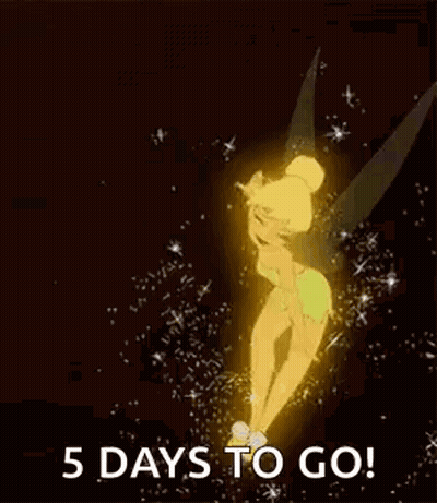 A Picture Of A Fairy With The Words 5 Days To Go . GIF