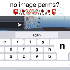 A Picture Of A Ferris Wheel Next To A Keyboard That Says No Image Perms Again GIF