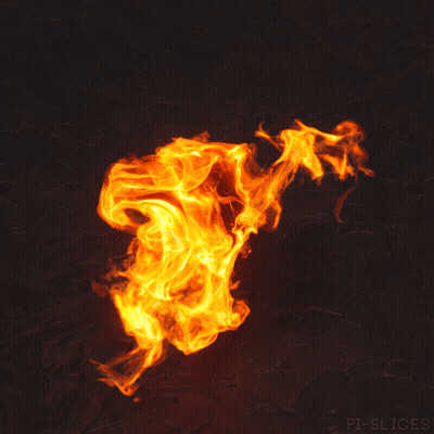 A Picture Of A Fire That Says ' Pt-Slices ' At The Bottom GIF