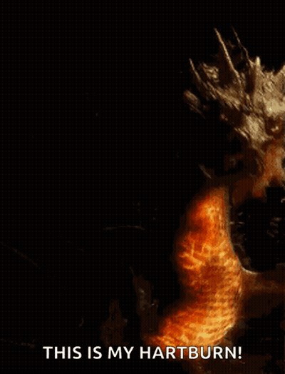 A Picture Of A Fireball With The Words This Is My Hartburn GIF
