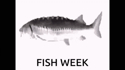 A Picture Of A Fish With The Words Fish Week Below It GIF