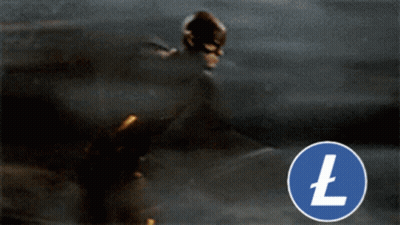 A Picture Of A Flash With A Blue Circle With A L On It GIF
