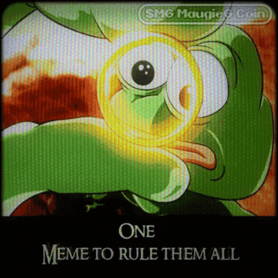 A Picture Of A Frog Holding A Coin With The Words One Meme To Rule Them All Below It GIF