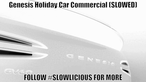 A Picture Of A Genesis Car With The Caption " Follow #Slowlicious For More " GIF