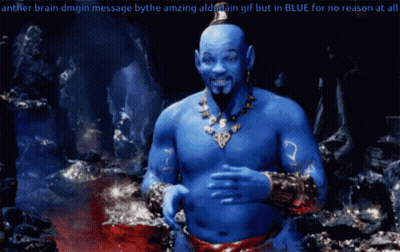 A Picture Of A Genie From The Movie Aladdin GIF