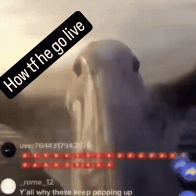 A Picture Of A Ghost With The Words How The Go Live On Top GIF