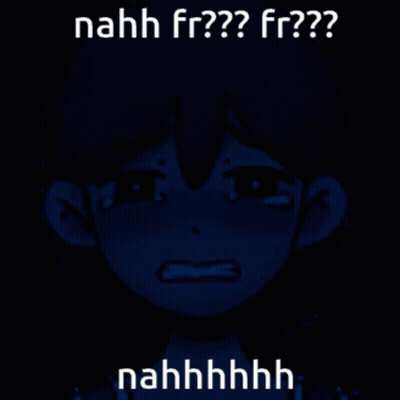 A Picture Of A Girl Crying With The Words Nahh Fr?? Fr?? Nahhhhh GIF