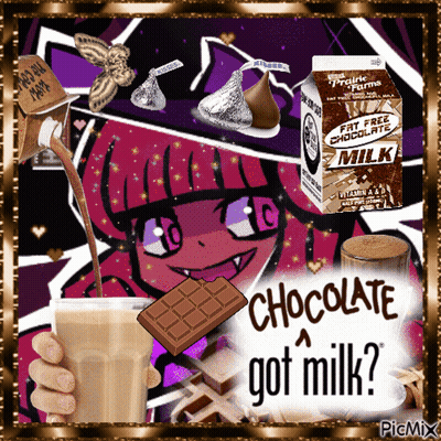 A Picture Of A Girl Holding A Cup Of Chocolate Milk GIF