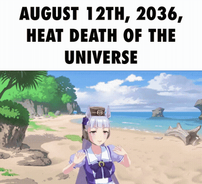 A Picture Of A Girl On A Beach With The Date August 12Th 2036 GIF