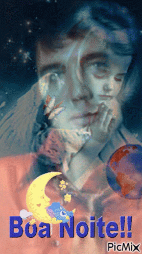 A Picture Of A Girl Praying With The Words Boa Noite Written Below It GIF