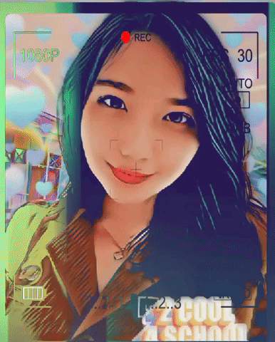 A Picture Of A Girl With 1080P Written On The Top GIF