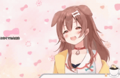A Picture Of A Girl With A Dog Ear And The Words You Are Lonely GIF