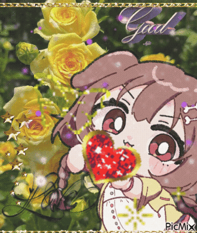 A Picture Of A Girl With A Heart In Her Mouth With The Words Good Written On The Bottom GIF