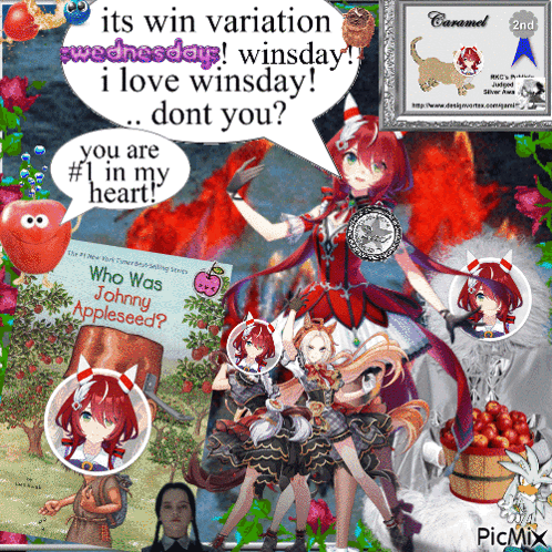 A Picture Of A Girl With A Speech Bubble That Says " Its Win Variation " GIF