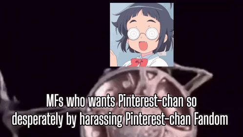 A Picture Of A Girl With Glasses And The Words Mfs Who Wants Interest-Chan GIF