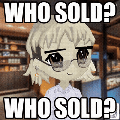 A Picture Of A Girl With Glasses And The Words " Who Sold " GIF